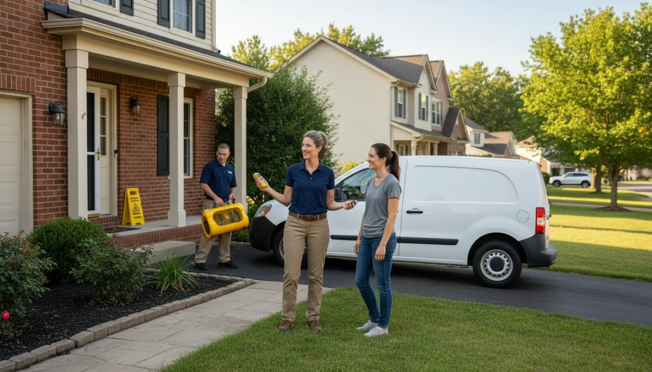 Residential water damage restoration in Williamstown, KY
